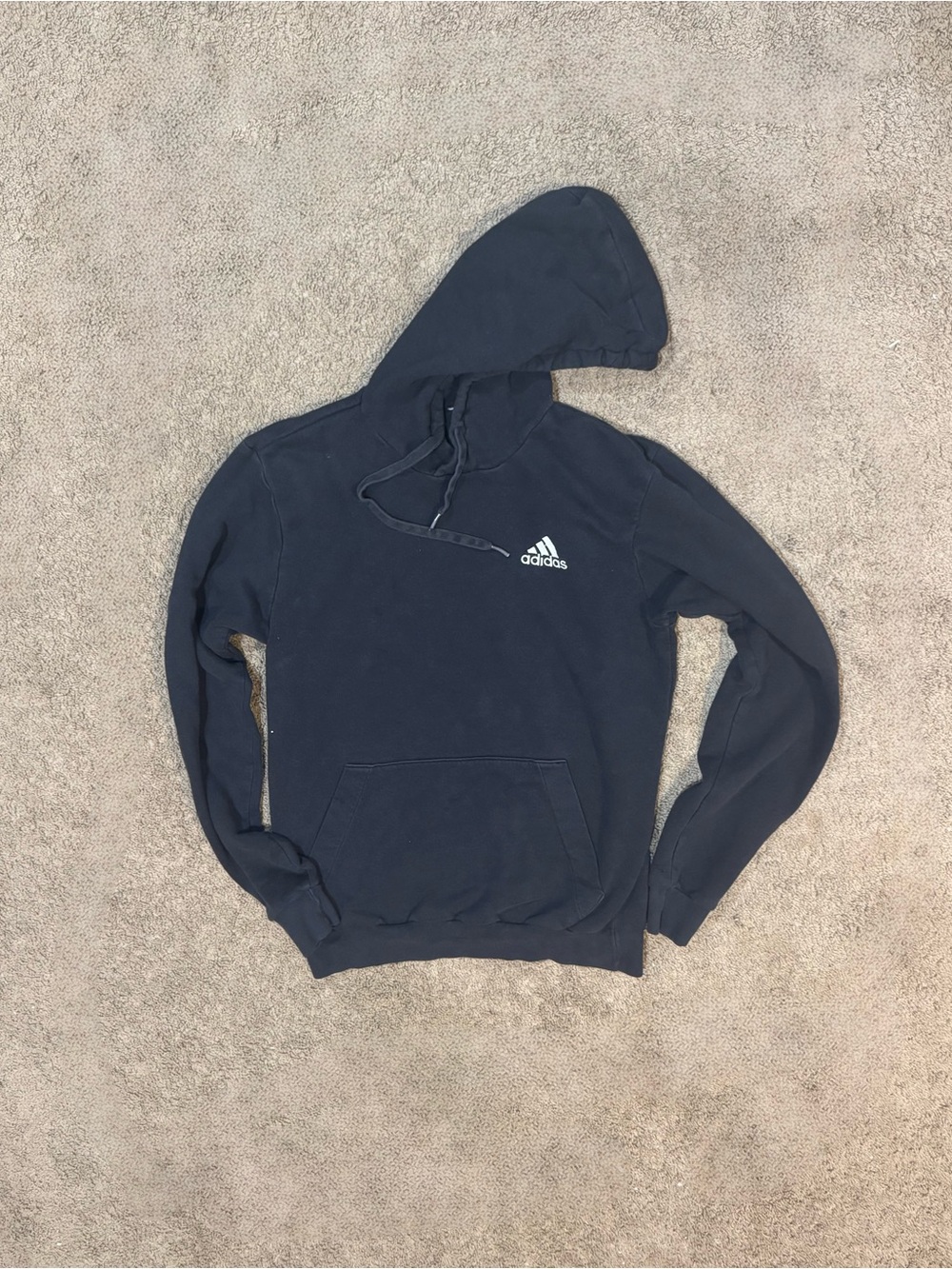 Adidas Hoodie Youth XL Black Pullover Sweatshirt Fits Adult Small - Picture 8 of 11